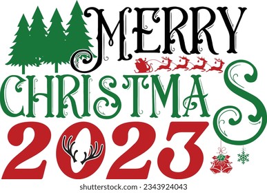 Retro Christmas Sign Svg Design