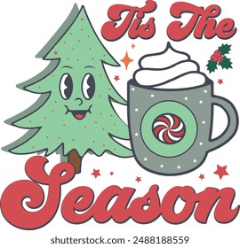 Retro Christmas Sublimation Design Bundle