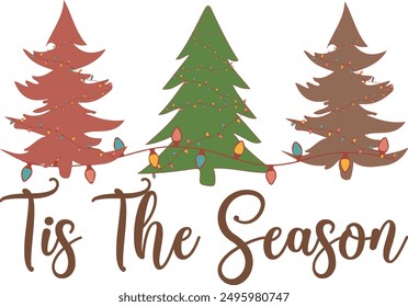 Retro Christmas Sublimation Design  Bundle