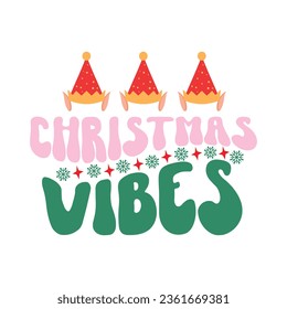Retro Christmas SVG Design, typography, t-shirt, retro, sublimation, sticker, SVG Design,