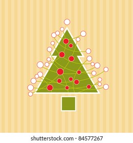 Retro Christmas tree