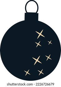 Retro Christmas tree toys. vector illustration 