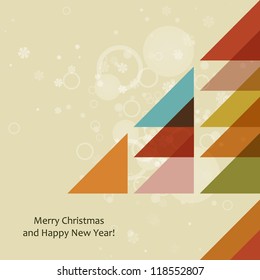 Retro Christmas tree for your Christmas decorations