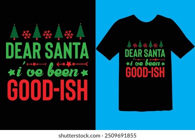 Retro Christmas T-shirt Design, Retro Christmas Quotes Design, Retro Christmas T-shirt Design Template. 