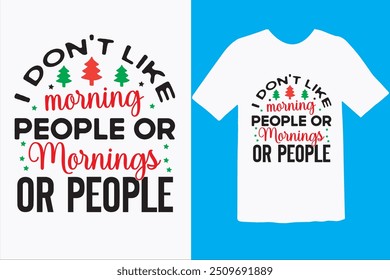 Retro Christmas T-shirt Design, Retro Christmas Quotes Design, Retro Christmas T-shirt Design Template. 