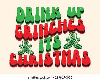 Retro christmas t-shirt design vector file