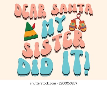 Archivo vectorial de diseño de camisetas de navidad retro