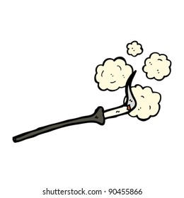 retro cigarette holder cartoon