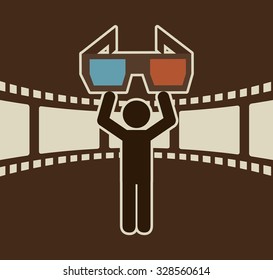 retro cinema design, vector illustration eps10 graphic 