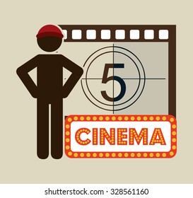 retro cinema design, vector illustration eps10 graphic 