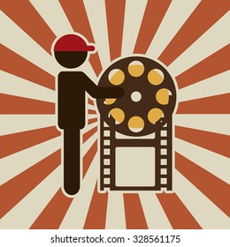 retro cinema design, vector illustration eps10 graphic 
