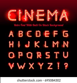 Retro cinema font