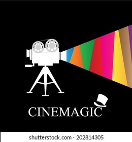 Retro cinema icon