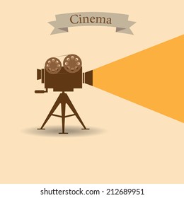 Retro cinema icon