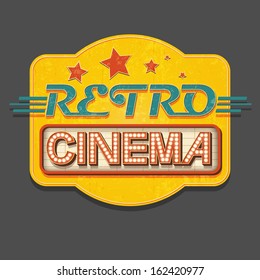 Retro Cinema sign 