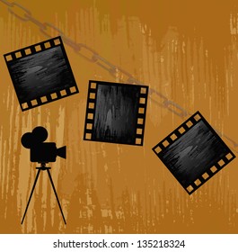 Retro cinematography.Abstract background.Vector
