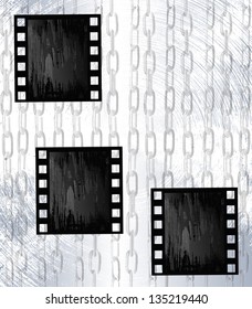 Retro cinematography.Abstract background.Vector