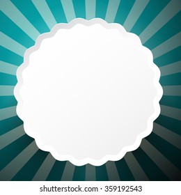 Retro Circle Blue Paper Background