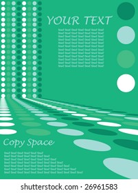 Retro Circle Design Background - Vector illustration