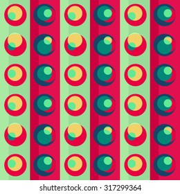 retro circle seamless pattern
