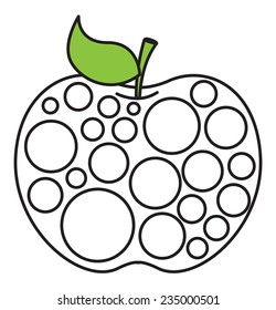 Retro Circles Apple