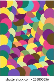 retro circles background