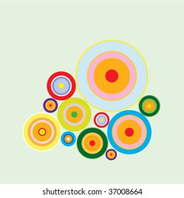 Retro Circles Background