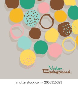 Retro circles background, use for covers, banners, flyers and posters with abstract  geometric design.