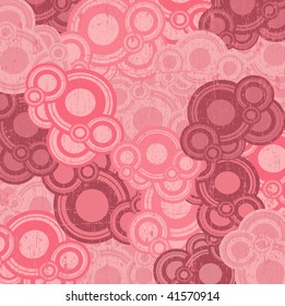 Retro circles background vector