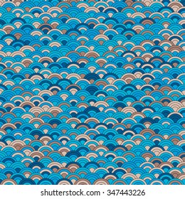 Retro circles background - vector illustration 