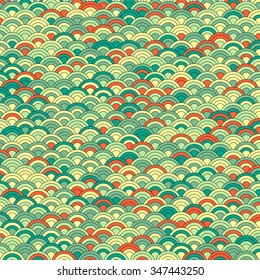 Retro circles background - vector illustration 