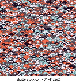 Retro circles background - vector illustration 