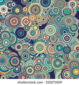 Retro circles backgrounds - vector illustration 