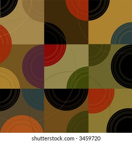 Retro Circles n Cubes (Vector) Spot illustration of stylish, retro boxes and circles. All  boxes are complete so you can move them around! Easy-edit vector file--No transparencies or strokes!