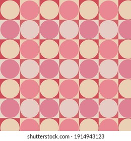 Retro circles quadrants delicate colors.A pattern for paper gifts. Wall decoration in a cosmetic store or salon.