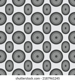 retro circles with stripes seamless pattern wallpaper template