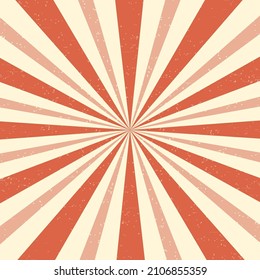 Retro circus burst vector . Square vintage rays background