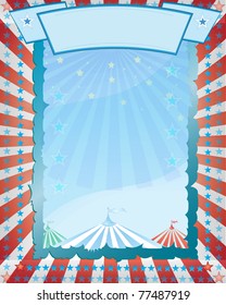 retro circus poster  Vector illustrartion