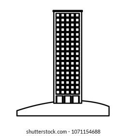 retro cityscape buildings icon
