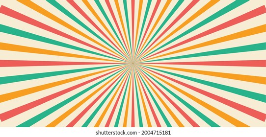 retro classic comic colorful burst background