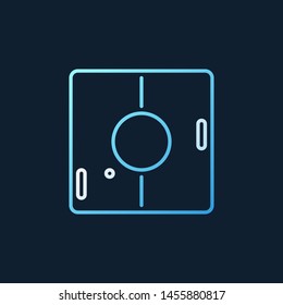 Retro Classic Computer Game concept vector colorful thin line icon on dark background