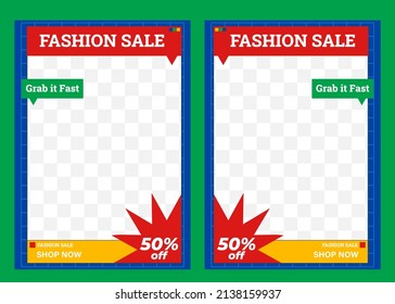 retro classic fashion sale flyer template
