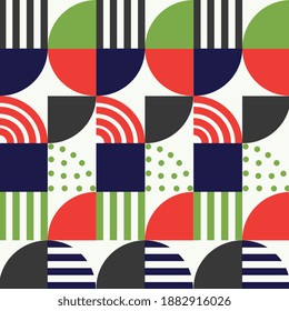 Retro Classic Geometrical Seamless Pattern Vector Design. Repeating Background Interiors for Fabric, Stationary Products Decoration , Wrapping Paper
