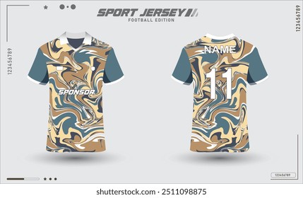 Retro classic jersey abstract pattern football edition