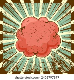 Retro classic pop art background template. vector illustration