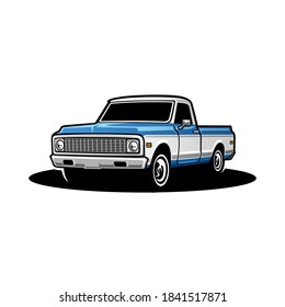 Classic Vintage Truck Transportation Vector Art Stock Vector (Royalty ...