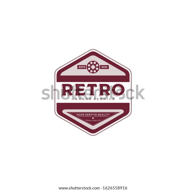 Retro classic vintage\
garage logo design