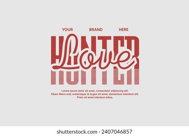 retro classsic modern fashion tshirt design vector suitable for printing