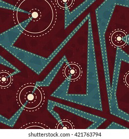 Retro cloth seamless pattern