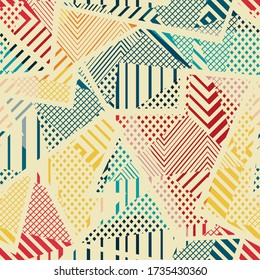 Retro cloth vector seamless texture.